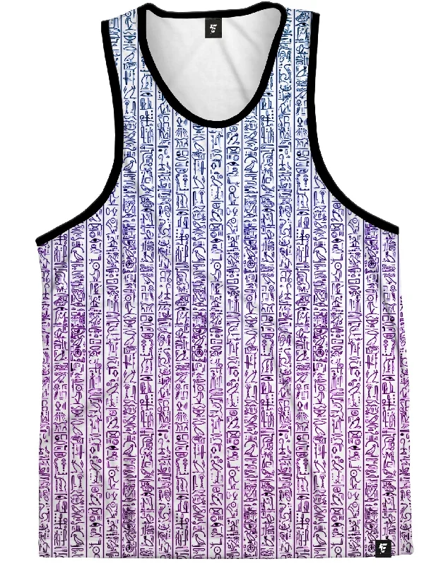 Simple Stylish Wear Street Chic Egyptian Glyphs (Magenta) Unisex Tank Tops
