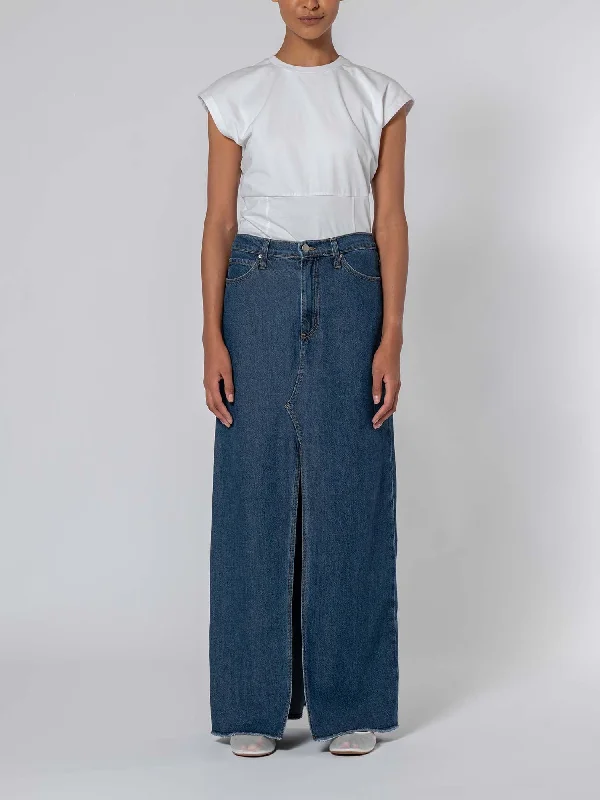 Fashionable Street Comfort Soft Apparel Roxanne Skirt Soft Steel