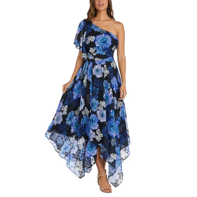Cozy Fashion Styles Comfortable Textiles NW Nightway Womens Chiffon Metallic Maxi Dress