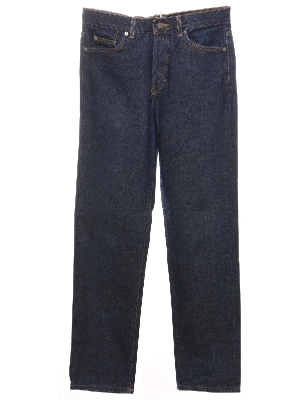 Soft and Cozy Apparel Cozy Casuals Calvin Klein Straight-Fit Dark Wash Jeans - W32 L32