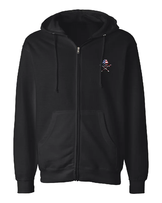 Chic Comfort Pieces Everyday Style AMERICA OLD SKOOL  - ZIP HOODIE