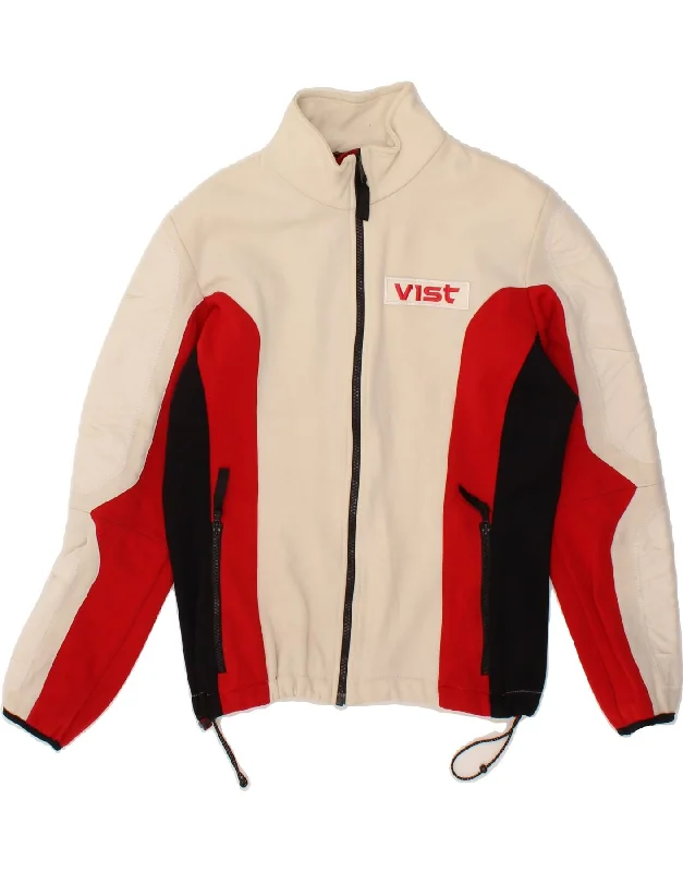 Simple Wear Fits Comfy Textiles VIST Womens Tracksuit Top Jacket IT 44 Medium Off White Colourblock Simple Wear Fits Comfy Textiles VIST Womens Tracksuit Top Jacket IT 44 Medium Off White Colourblock