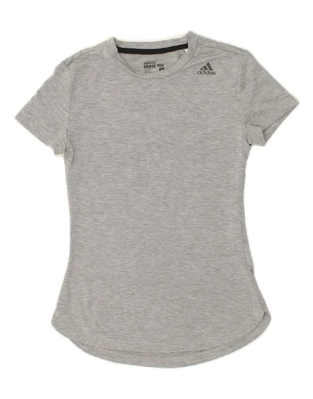 Street Chic Clothing Minimal Layers ADIDAS Womens Climalite T-Shirt Top UK 4 XS Grey Polyester Street Chic Clothing Minimal Layers ADIDAS Womens Climalite T-Shirt Top UK 4 XS Grey Polyester