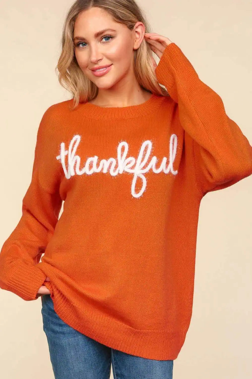Chic Comforts Pieces Soft Fashion Haptics Full Size Metallic Glitter Embroidery Sweater Chic Comforts Pieces Soft Fashion Haptics Full Size Metallic Glitter Embroidery Sweater