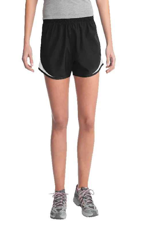 Cozy Day Outfits Simple Comfort Style Sport-Tek Womens Cadence Moisture Wicking Shorts - Black/White/Black Cozy Day Outfits Simple Comfort Style Sport-Tek Womens Cadence Moisture Wicking Shorts - Black/White/Black