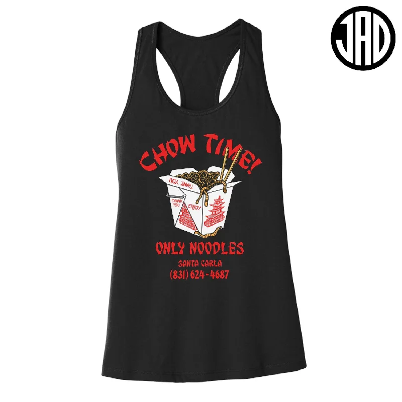 Trendy Easywear Soft Apparel Chow Time - Women's Racerback Tank