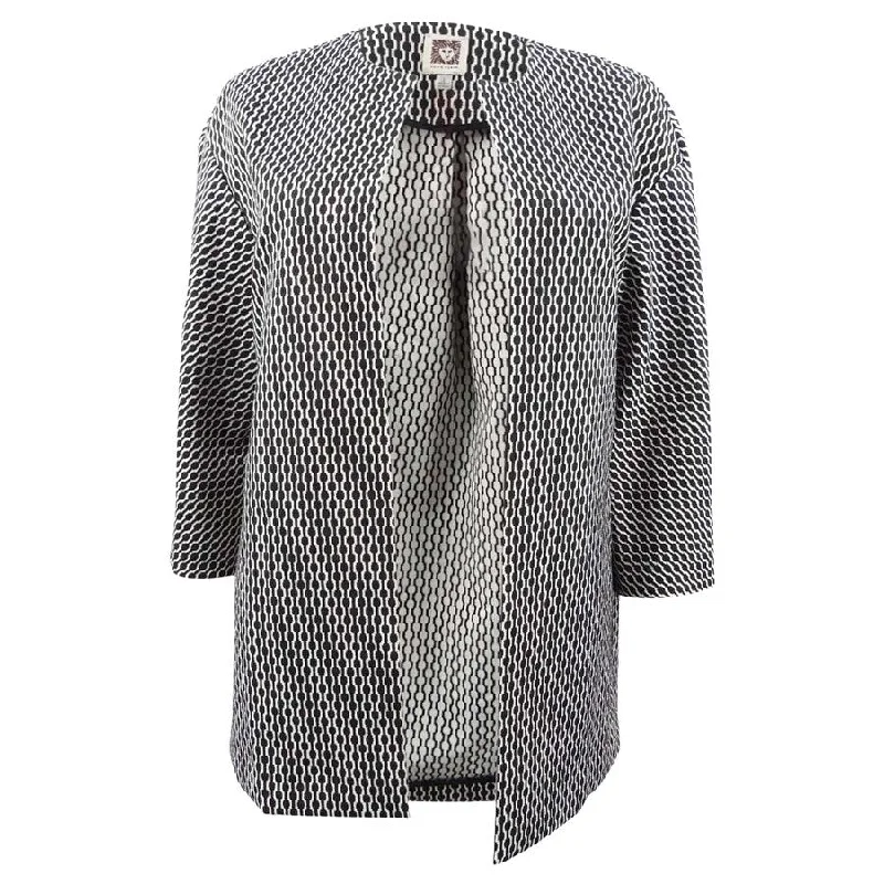 Chic Comforts Pieces Easy Style Anne Klein Women's Jacquard Blazer
