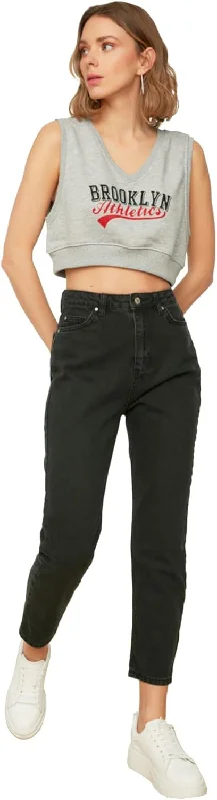 Street Chic Clothing Relaxed Fits Damen Denin Jeans