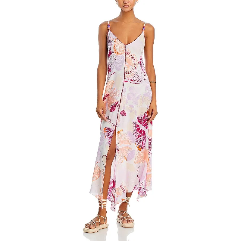 Modern Fitwear Cozy Essentials Poupette St Barth Womens Printed Maxi Maxi Dress