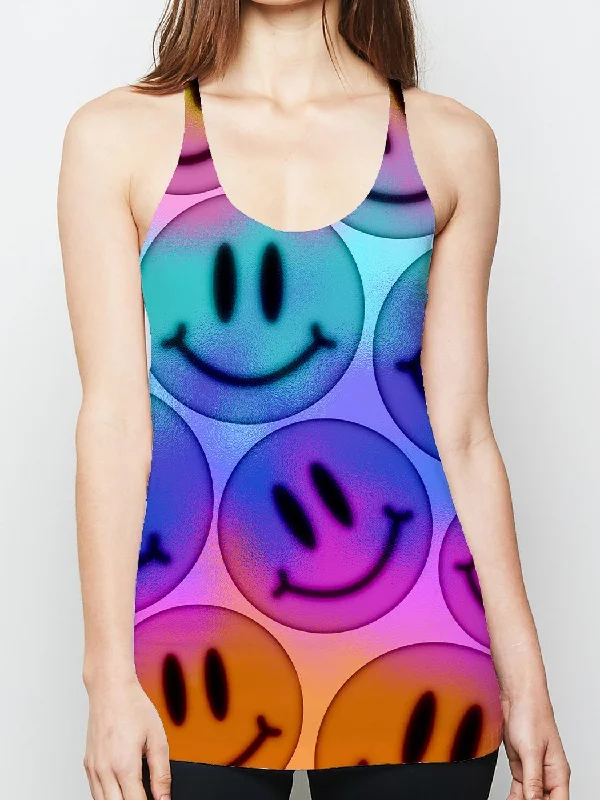 Warm Comfortable Pieces Warm Comfortwear Don't Tell Me to Smile Racerback Tank Top