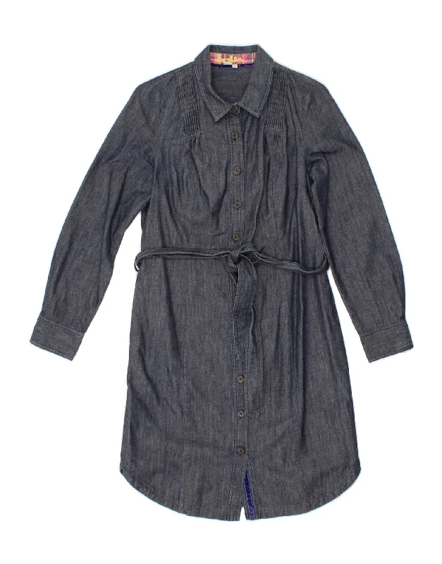 Relaxed Street Styles Chic Layers BODEN Womens Shirt Dress UK 8 Small Navy Blue Cotton Relaxed Street Styles Chic Layers BODEN Womens Shirt Dress UK 8 Small Navy Blue Cotton