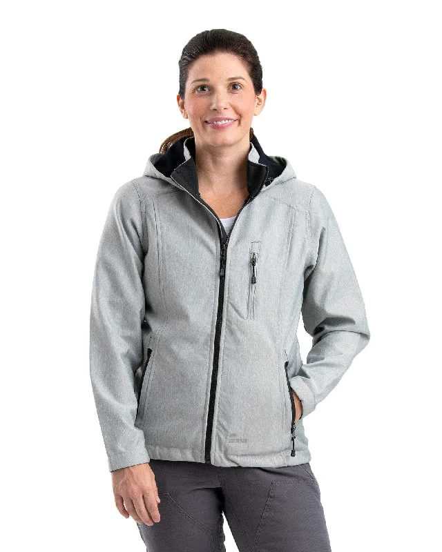 Affordable Comfort Styles Classy Comfortwear Women's Hooded Softshell Jacket