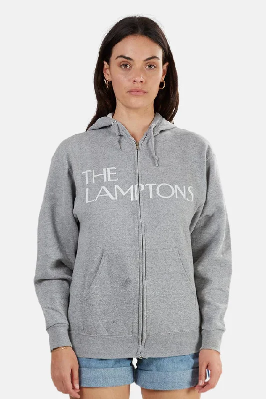 Chic Layering Fashionable Comfortwear Lamptons Hoodie Grey