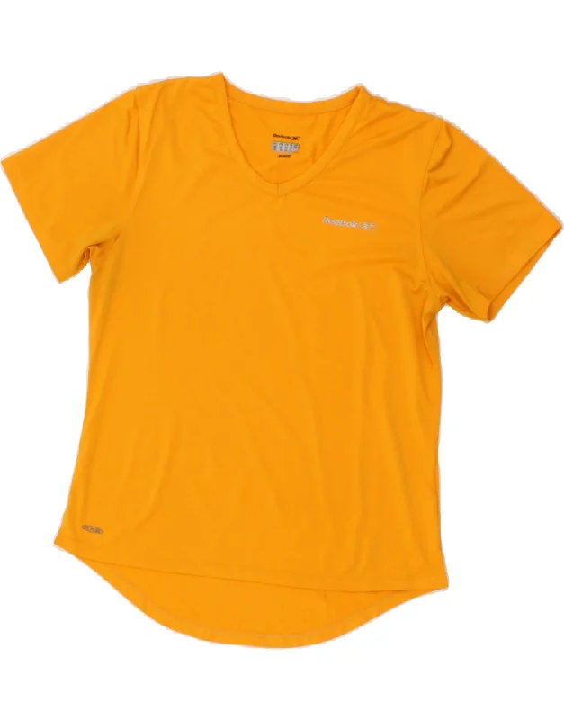 Casual Comfort Clothing Casual Wardrobe REEBOK Womens T-Shirt Top UK 12 Medium Yellow Polyester Casual Comfort Clothing Casual Wardrobe REEBOK Womens T-Shirt Top UK 12 Medium Yellow Polyester