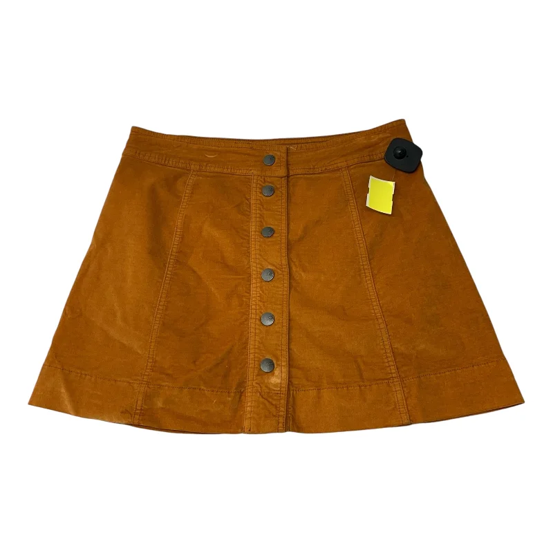 Minimal Fashion Cozy Textures Skirt Mini & Short By Madewell In Orange, Size: S