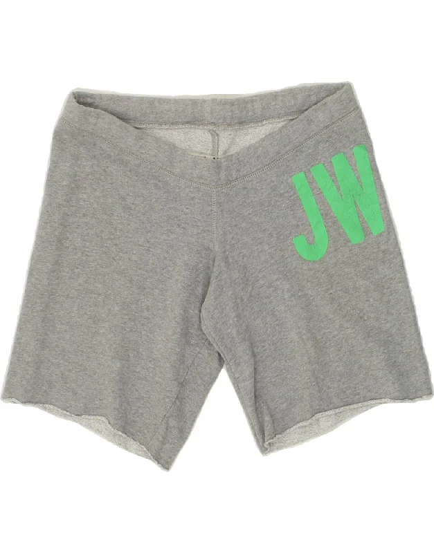 JACK WILLS Womens Graphic Sport Shorts UK 8 Small Grey Cotton