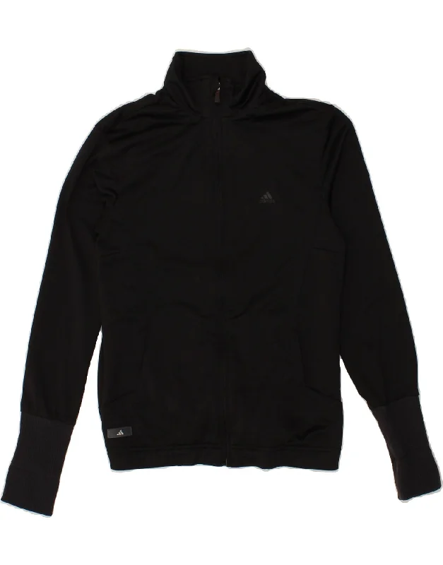 Effortless Soft Layers Fashionable Comforts ADIDAS Womens Climalite Tracksuit Top Jacket UK 12 Medium Black Polyester Effortless Soft Layers Fashionable Comforts ADIDAS Womens Climalite Tracksuit Top Jacket UK 12 Medium Black Polyester