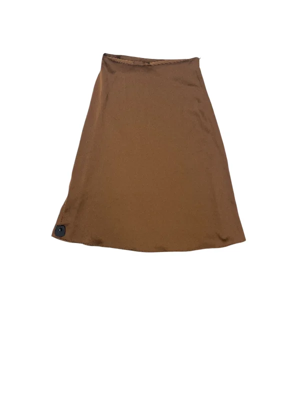 Minimal Fashion Stylish Attire Skirt Maxi By Dazy In Brown, Size: Xl