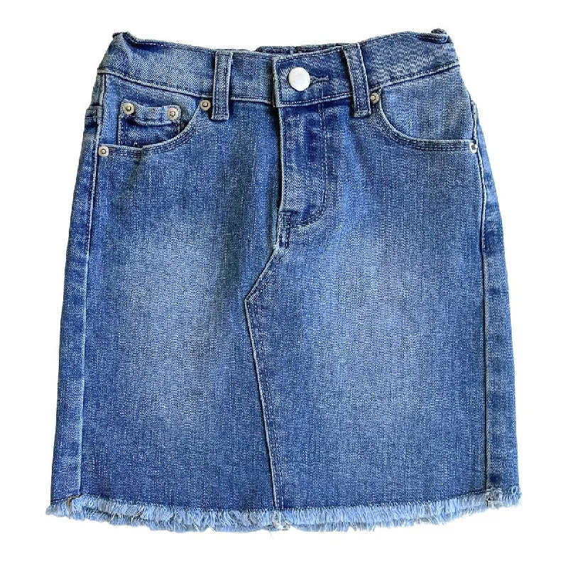 Relaxed Chic Cozy Textures GIRLS Kinsley Medium Wash Denim Skirt