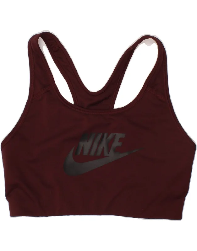 Everyday Comfort Wear Elegant Comfort NIKE Womens Graphic Sport Bra Top UK 12 Medium Burgundy Everyday Comfort Wear Elegant Comfort NIKE Womens Graphic Sport Bra Top UK 12 Medium Burgundy
