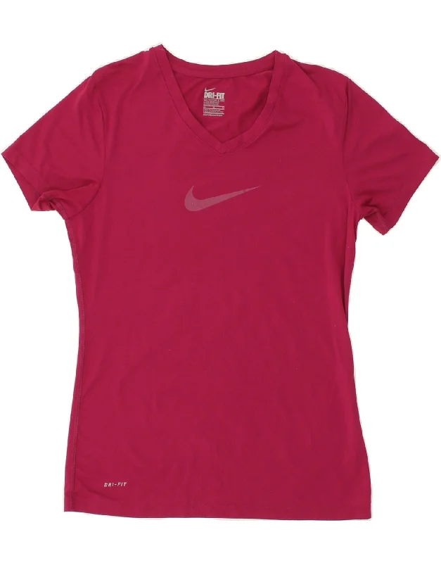 Fashion Comfort Wearables Comfortable Daywear NIKE Womens Dri Fit Slim Fit Graphic T-Shirt Top UK 12 Medium Pink