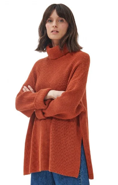 Effortless Layers Cozy Wearables Barbour Stitch Cape Spiced Pumpkin