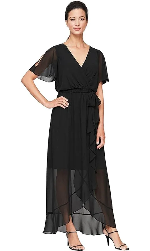 Affordable Smart Styles Casual Comfort SLNY 9170657 - Sheer Sleeve Blouson Bodice Dress Affordable Smart Styles Casual Comfort SLNY 9170657 - Sheer Sleeve Blouson Bodice Dress