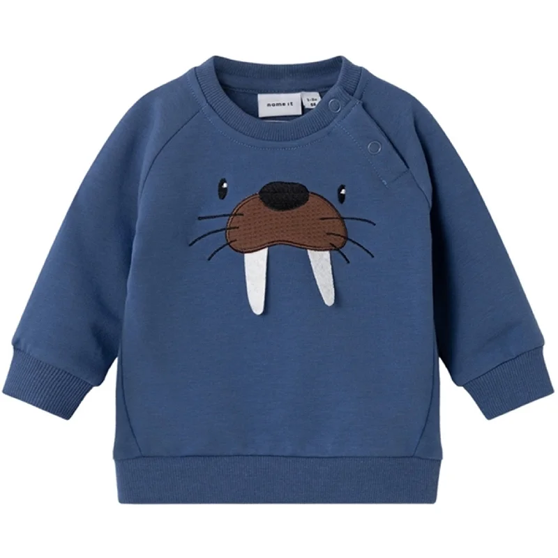 Cool Comfort Clothing Soft Fit Name it Bijou Blue Solar Sweatshirt