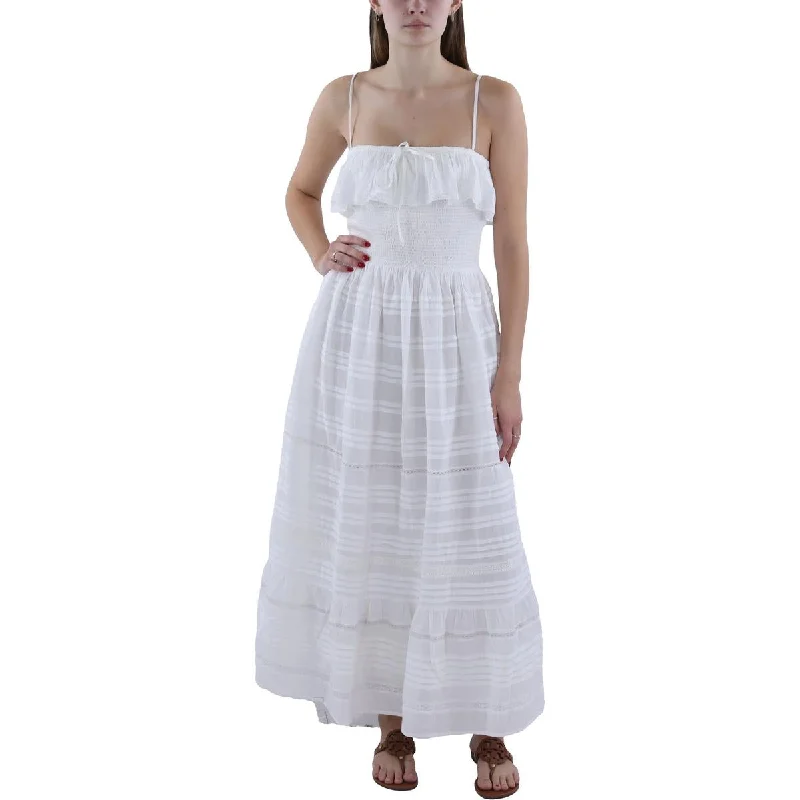 Versatile Comfort Pieces Comfortable Layering Vineyard Vines Womens Full Length Smocked Maxi Dress