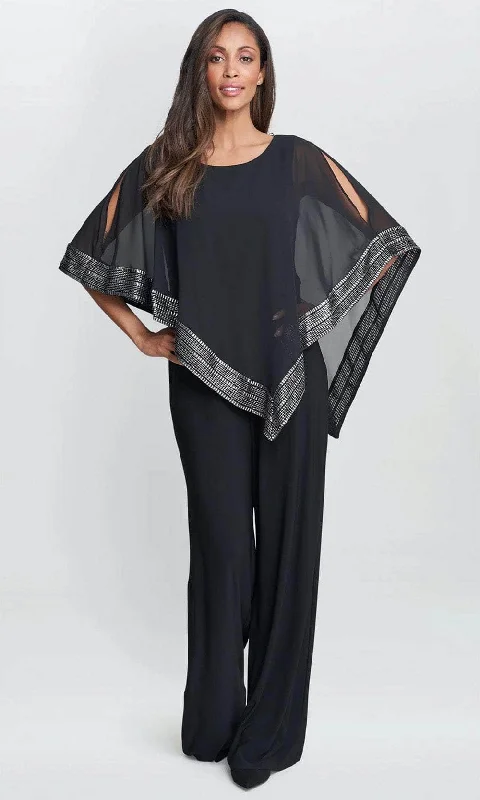 Comfort Wear Styles Comfort Choices SLNY 9177331 - Chiffon Cutout Jumpsuit