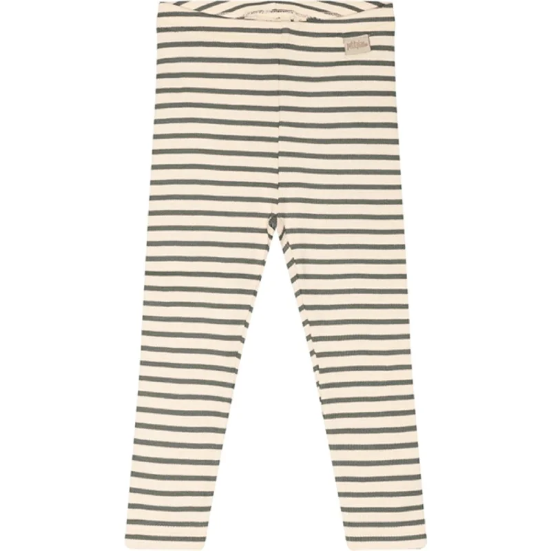 Street Comfort Clothing Chic and Cozy Petit Piao® Balsam Green/Off White Leggings Modal Striped Street Comfort Clothing Chic and Cozy Petit Piao® Balsam Green/Off White Leggings Modal Striped