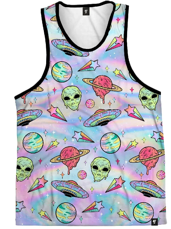 Cozy Comfort Options Soft Apparel Neon Space Trip Unisex Tank Top