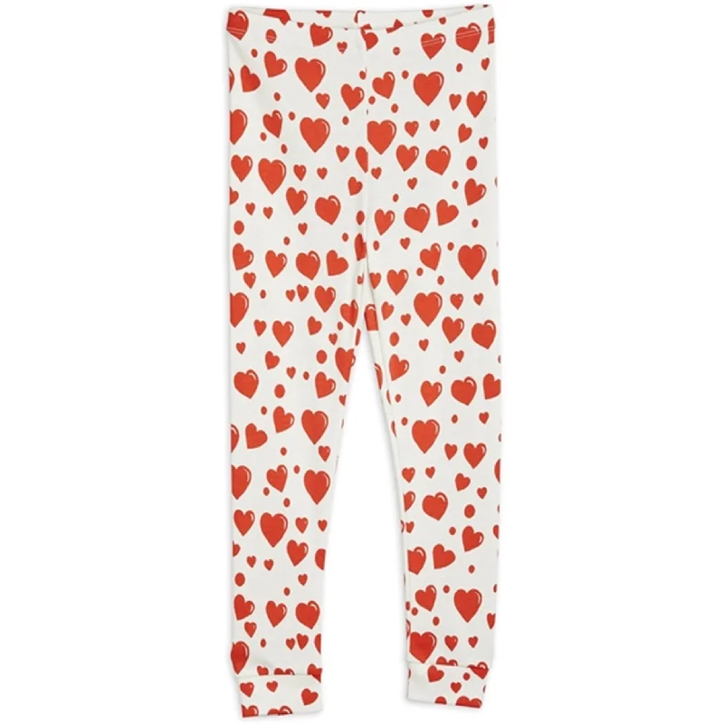 Chic Layering Effortless Style Mini Rodini Hearts Aop Leggings Multi