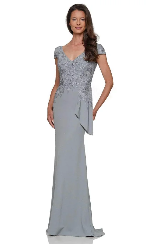 Stylish Comfort Look Effortless Comfort Rina di Montella RD2960 - Embroidered Bodice Evening Gown Stylish Comfort Look Effortless Comfort Rina di Montella RD2960 - Embroidered Bodice Evening Gown
