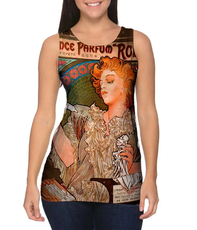 Stylish Comfort Look Soft Apparel Alphonse Mucha - "Lance Parfum Rodo" (1896)