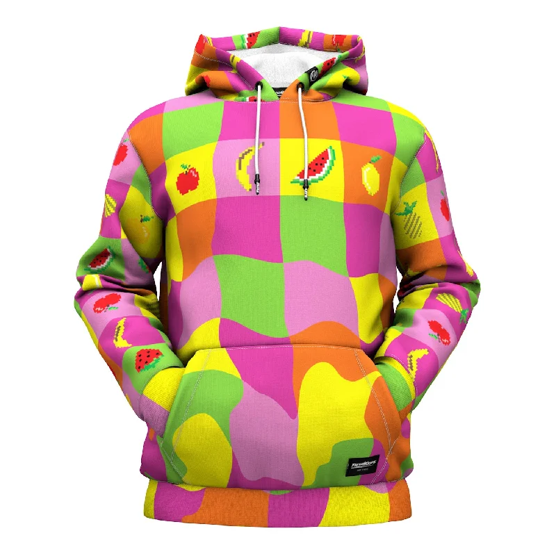 Modern Daywear Easy Chic Pixel Picnic Hoodie