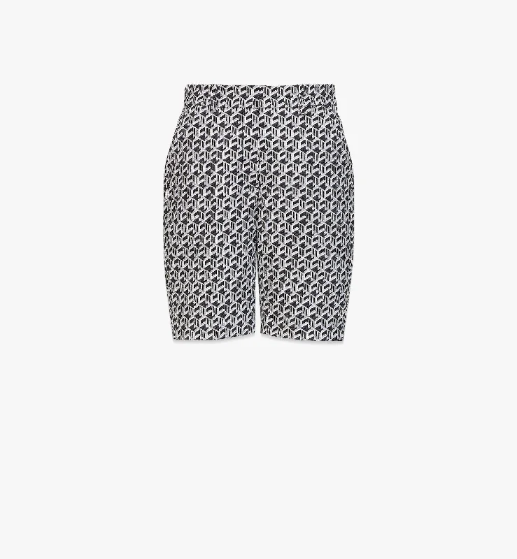 Soft and Cozy Apparel Warm Comfortwear Women’S Cubic Monogram Jacquard Wool Shorts