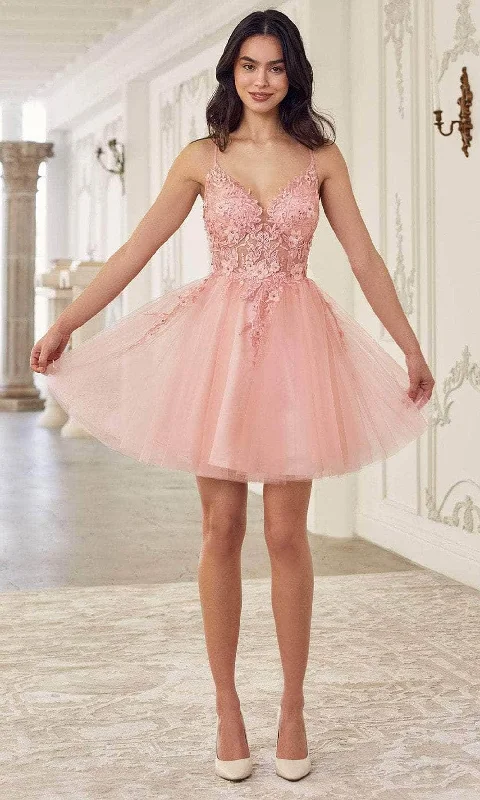 Cozy Everyday Outfits Affordable Outfits Ladivine SF047 - Jeweled Tulle Cocktail Dress Cozy Everyday Outfits Affordable Outfits Ladivine SF047 - Jeweled Tulle Cocktail Dress
