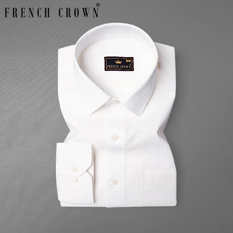 Cozy Everyday Wardrobe Practical Layers Desert  Storm Dobby Textured Premium Giza Cotton Shirt