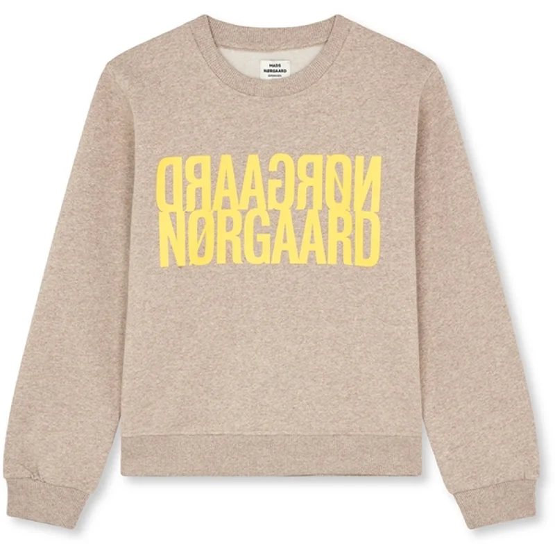 Chic Layering Cozy Essentials Mads Nørgaard Organic Sweat Talinka Sweatshirt Oatmeal Melange Chic Layering Cozy Essentials Mads Nørgaard Organic Sweat Talinka Sweatshirt Oatmeal Melange