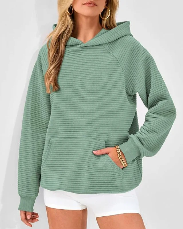 Relaxed Textiles Modern Daywear Fashion Long Sleeves Pockets Hoodies
