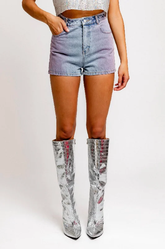 Fashionable Comfortwear Modern Comfort Cool Again Denim Short In Blue