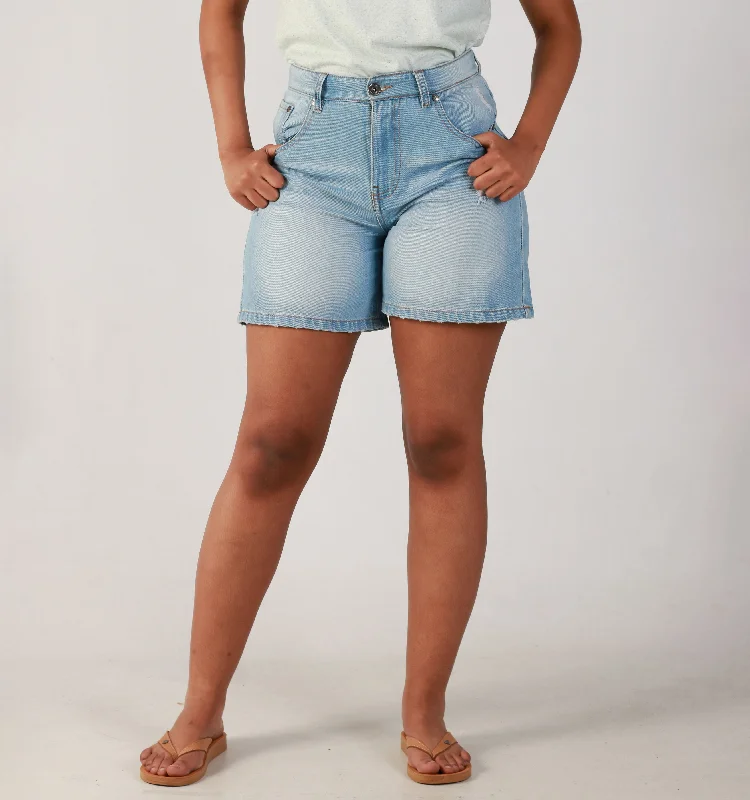 Stylish Comfort Look Comfy Chic MIDTHIGH-DEN-LT BLU