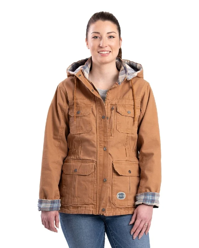 Versatile Comfort Pieces Fashionable Comforts Women's Vintage Washed Duck Barn Coat Versatile Comfort Pieces Fashionable Comforts Women's Vintage Washed Duck Barn Coat