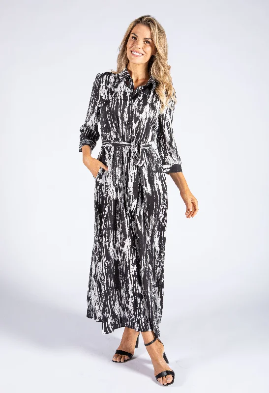 Affordable Chic Fits Practical Comfort Black and White Mix Dress