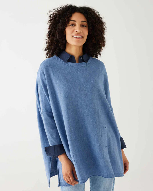 Smart Layered Looks Comfortable Daywear Mersea The Catalina Travel Sweater Dutch Blue