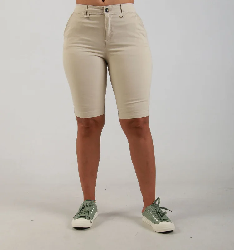 Affordable Chic Fits Elegant Wear LADIES SLANT POCKET CHINO – STONE