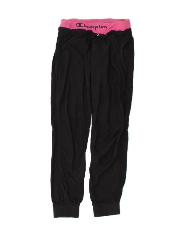 Effortless Chic Style Soft Fit Clothing CHAMPION Womens Graphic Tracksuit Trousers Joggers UK 10 Small Black Effortless Chic Style Soft Fit Clothing CHAMPION Womens Graphic Tracksuit Trousers Joggers UK 10 Small Black