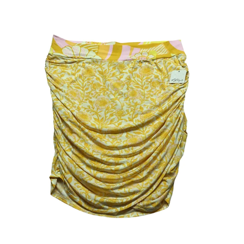 Practical Wear Pieces Cool Comfort Style Skirt Mini & Short By Free People In Pink & Yellow, Size: L Practical Wear Pieces Cool Comfort Style Skirt Mini & Short By Free People In Pink & Yellow, Size: L