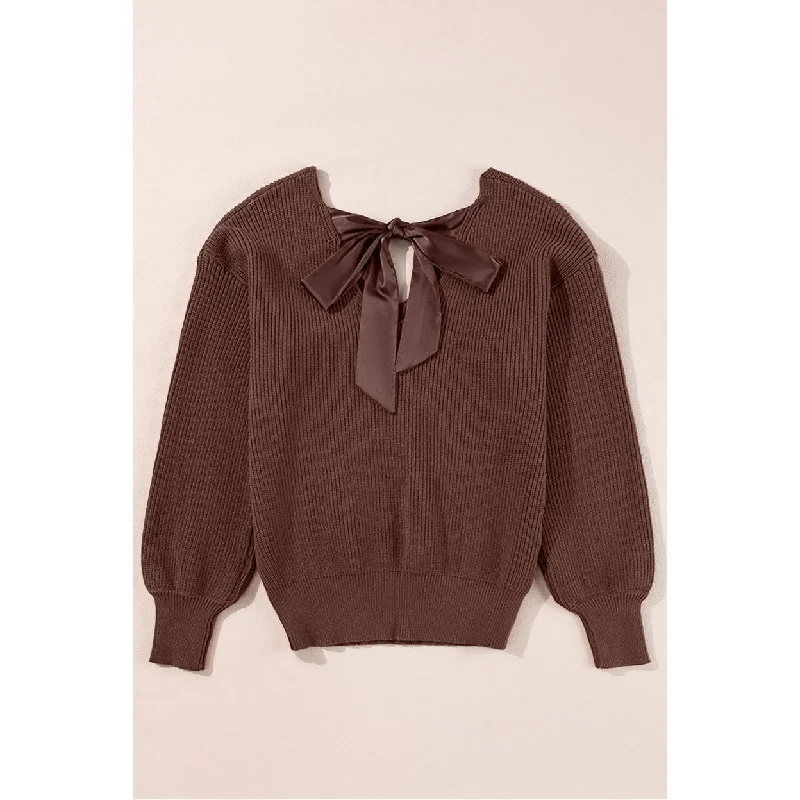 Lia Knot Back Sweater